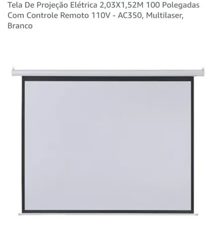 Tela goldentec automática para projetor