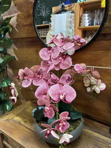 arranjo de mesa orquidea