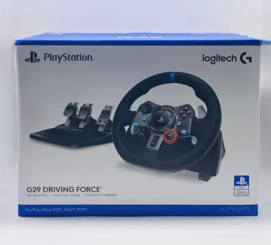 VOLANTE LOGITECH G29 DRIVING FORCE PARA PS5, PS4, PS3 Usado