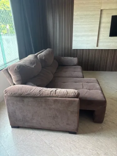 Sofa retratil 2 lugares em tecido 100 x 220
