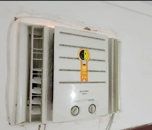 Ar-Condicionado de Janela Springer Midea 10.000 BTUs - Gelando Muito!