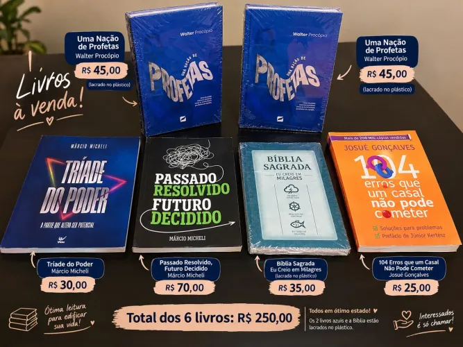 ? Livros em Ótimo Estado - Alguns Lacrados | A partir de R$ 25