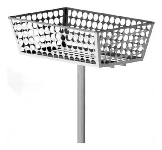 Lixeira para calçadas galvanizada  