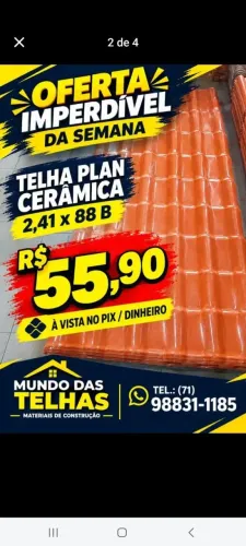 Promoção de telhas PVC! APROVEITA A OFERTA CHAMA NO ZAP *85