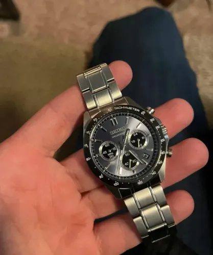 Relógio Seiko Spirit Chrono Blue Gray SBTR027