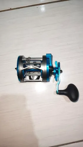 Carretilha de perfil alto+vara tampa 30-60 libras