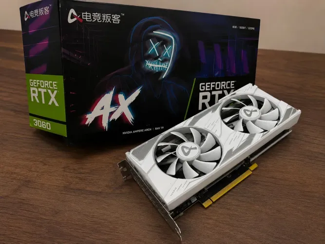 Rtx 3060 12gb AxGaming BRANCA.