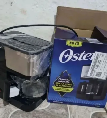 Cafeteira oster nova na caixa com nota fiscal
