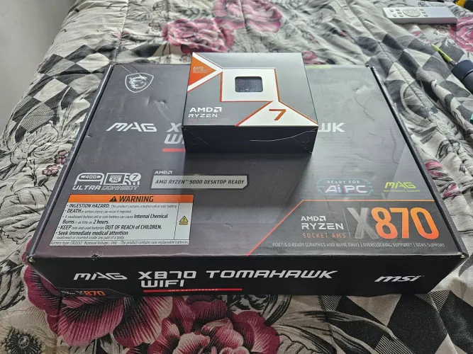 Kit Ryzen 7 9800X3D + X870 Tomahawk