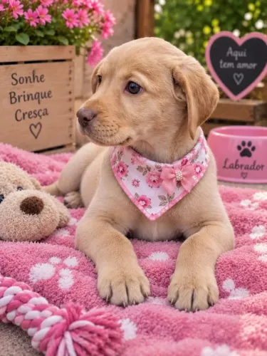 Uma linda e perfeita labrador femea
