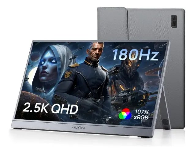 Monitor Portátil Arzopa Z3FC 16.1 2.5K 180Hz Gamer Cinza - Novo na Caixa