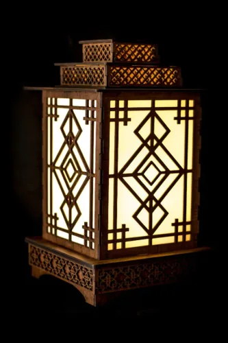 Abajur Decorativo Art Déco LED 22cm | Luminária de Mesa Luxo
