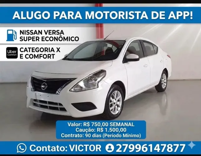 ALUGUEL LOCAÇÃO DE VEÍCULO NISSAN VERSA