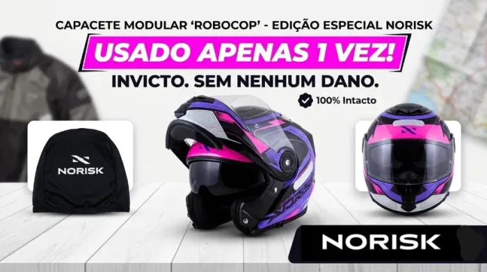Capacete norisk robocop