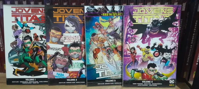 Coleção Completa Hq Jovens Titãs vol 1,2,3 e 4 por Adam Glass DC Panini
