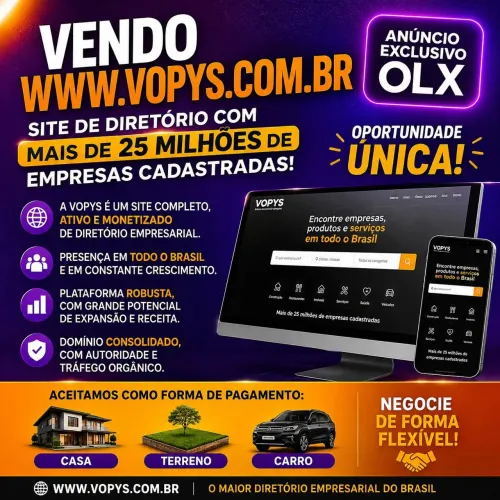 Vendo Empresa/Plataforma com Mais de 25 Milhões de Empresas Cadastradas