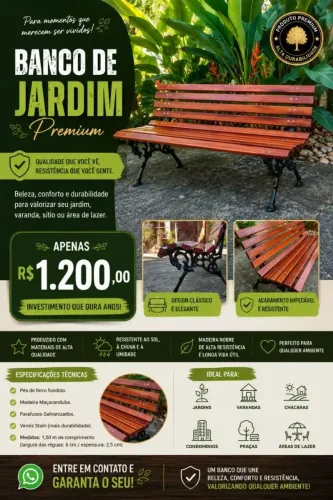 BANCO DE JARDIM 