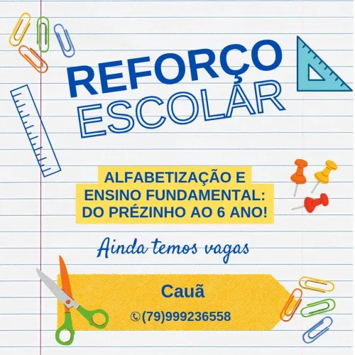 Reforço escolar!