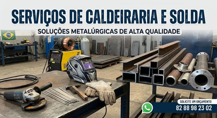 Serviços de Caldeiraria, Solda e Estruturas Metálicas Sob Encomenda