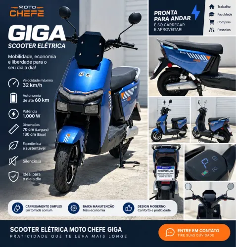 SCOOTER ELÉTRICA MOTO CHEFE GIGA