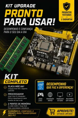 Placa mãe i5 3470 8gb