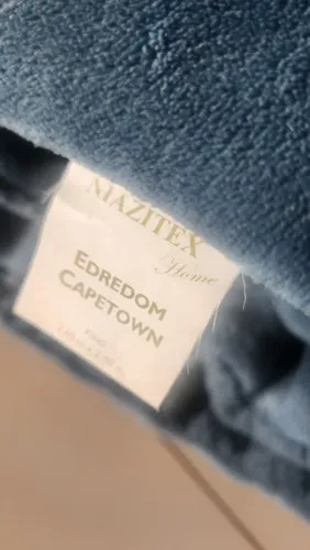 Edredon Coberdron King - azul , excelente estado
