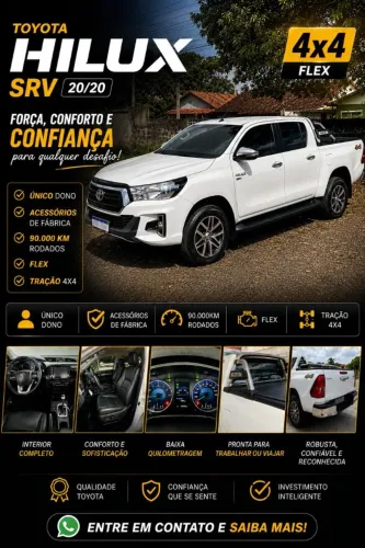 Toyota Hilux CD SRV 4X4 2.7 Flex 16V Aut. 2020