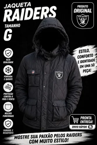 Jaqueta Raiders original + brinde