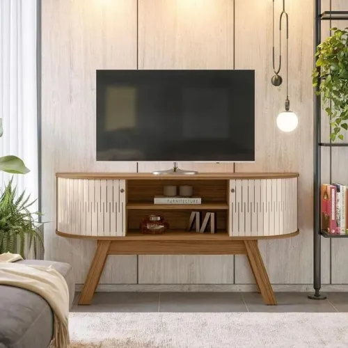 ? Rack Retrô 1,36m em Promoção - Elegância e Estilo para Sua Sala!