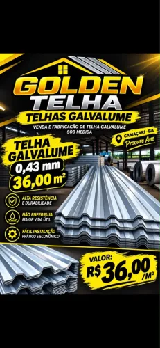 Golden telha ,especialidade em telhas galvalume