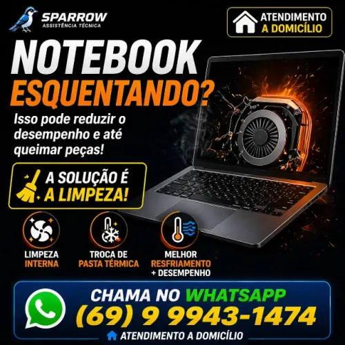 Formatação, limpeza e demais serviços de informatica