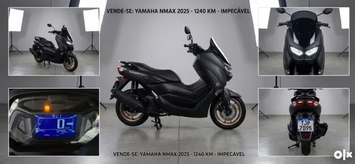 Yamaha NMAX - 2025 / 1.240 km - Estado de Zero (Impecável!)