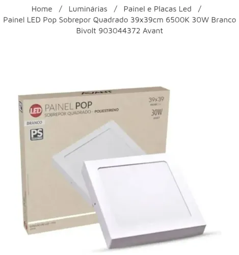Painel Led PoP Avant
