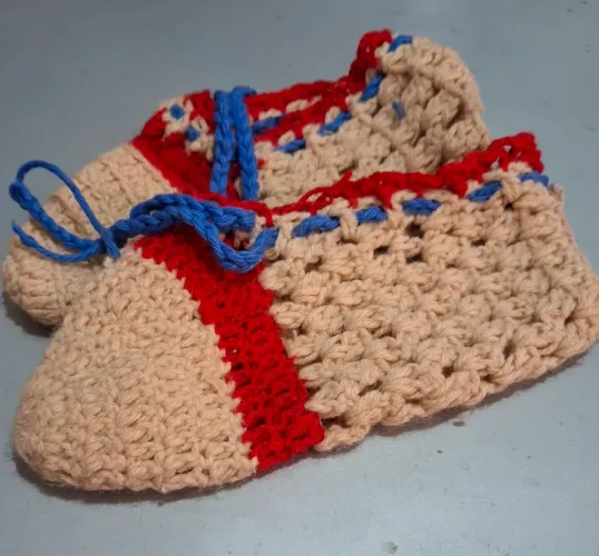 Sapato de Crochê 