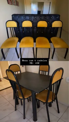 Mesa com 4 cadeiras
