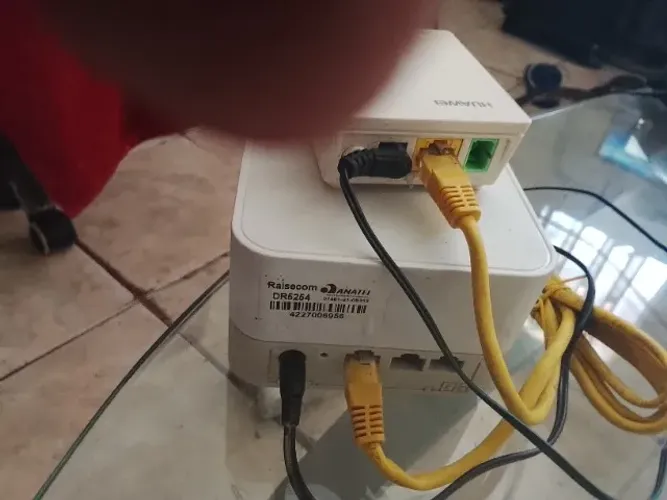2 pares rede roteador wi-fi raisecon terminal Bridge gpon Gigabit Echolife Eg8010h Sc-apc
