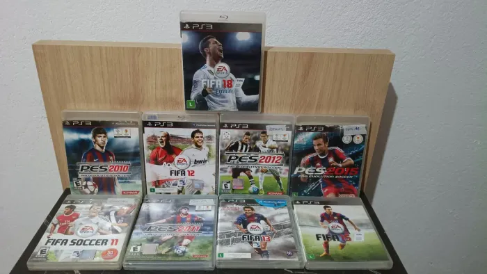 Hiper combo de colecionador PES e FIFA Originais com 10 jogos - PS3 (mídia boa)   