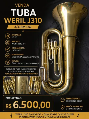 Tuba Weril J310 3/4 em Do