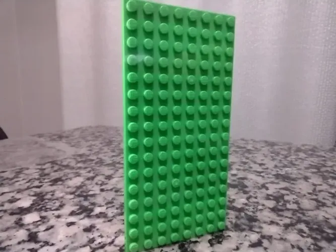 placa base lego verde 8x16 (pinos) original ideal para construções