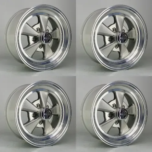 Roda Guidon Ferraro Cragar F87 15x7 5x114,3 Jg Zero Prata Diamantado