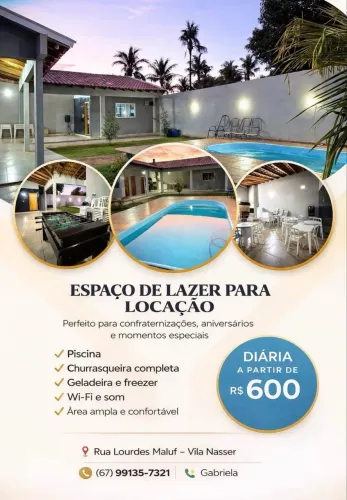 Espaço de Lazer com Piscina