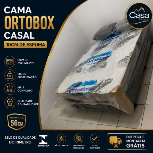 Cama ortobox casal 10cm - Frete grátis