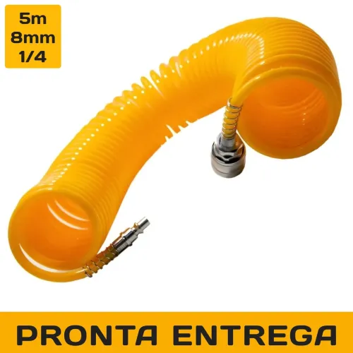MANGUEIRA ASPIRAL 05 METROS PARA COMPRESSOR