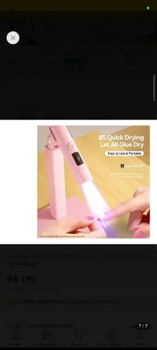 Lanterna Led Uv Cabine Portátil Seca Unha Gel 3w Esmalte branco