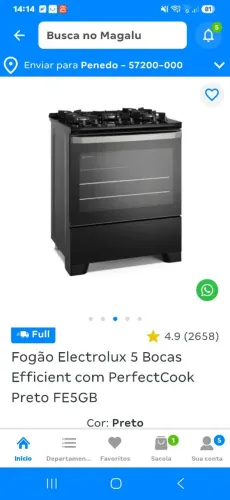 Fogao  eletrolux 