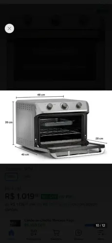 Forno elétrico 35 litros MUELLER