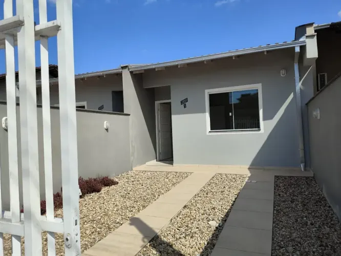 Casa nova geminada térrea 66,15 m², com 2 quartos. Vila Nova - Joinville - SC