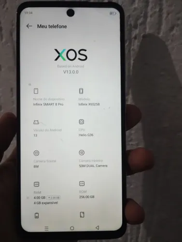 Positivo infinix smart 8 pro 256gb