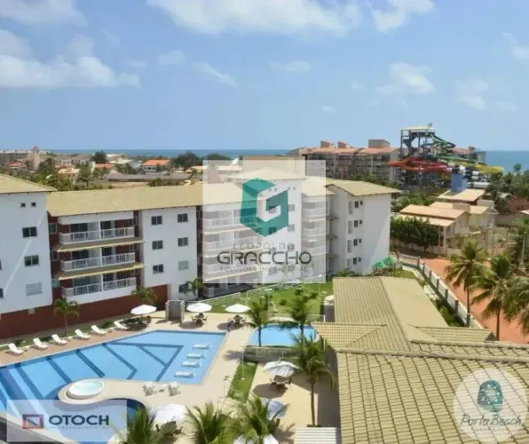 Apartamento no Condomínio Porto Beach no Porto das Dunas por R$690.000