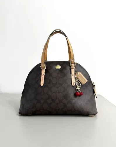 Bolsa Coach Canvas Marrom